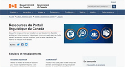 Desktop Screenshot of noslangues-ourlanguages.gc.ca
